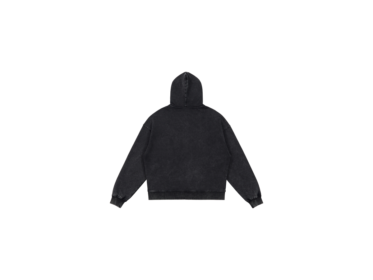 Y27 UNISEX SNOW WASH  — FULL-ZIP HOODIE [440 GSM]
