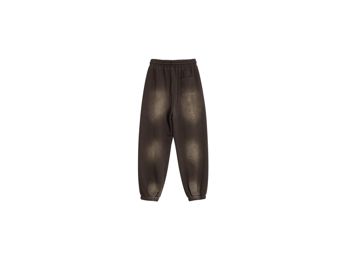 Y35 SUN FADED SWEATPANTS - BROWN [400 GSM]