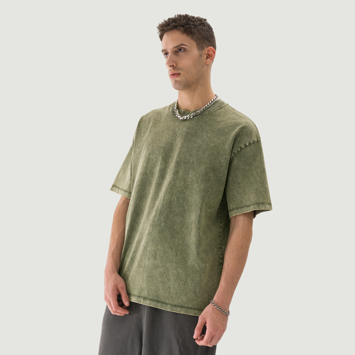 G32 UNISEX OVERSIZED SNOW WASHED T-SHIRT [285 GSM]