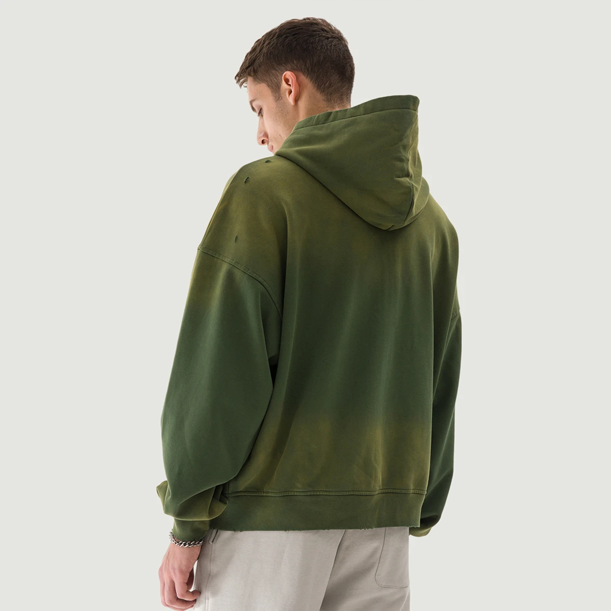 Z35 UNISEX SUN FADED DISTRESSED FULL-ZIP HOODIE [440 GSM]