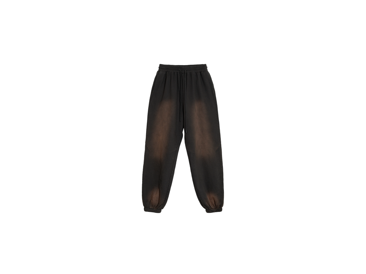 Y35 SUN FADED SWEATPANTS - SMOKY BLACK [400 GSM]