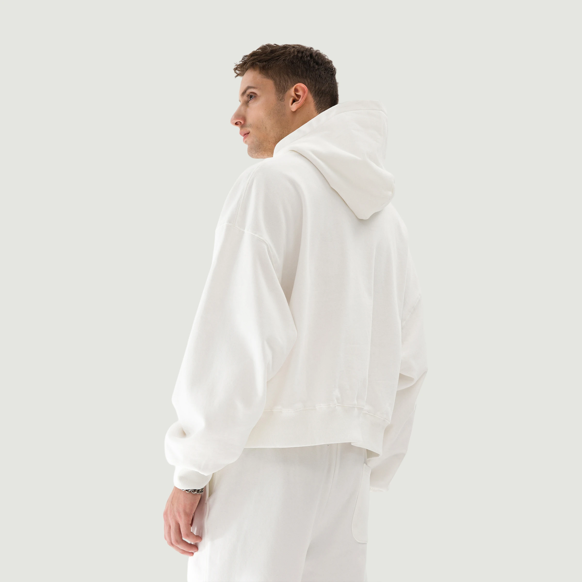 Z35 CLASSIC BOXY HOODIE - WHITE [420 GSM]