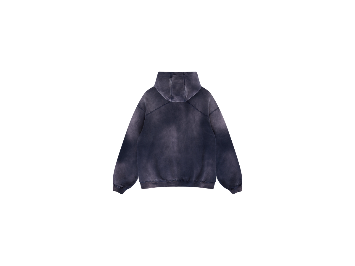 Z35 SUN FADED HOODIE - DARK BYZANITE [400 GSM]